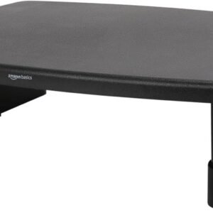 Amazon 3-Level Stackable Basics Height Adjustable Monitor Stand Riser with Storage Organizer for Monitors & Laptops