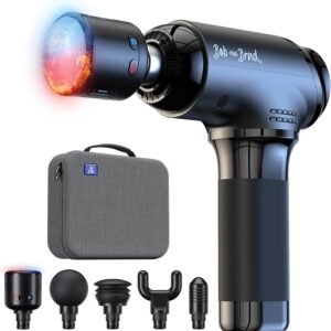 BOB AND BRAD T2 Pro Deep Tissue Massage Gun with Heat & Cold, Percussion | Professional Percussion Massager for Athletes and Runners, Portable Muscle Recovery for Back, Legs and Full-Body Use, FSA-HSA